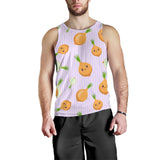cute onions smiling faces purple background Men Tank Top