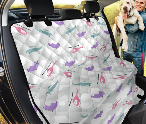 Helicopter Plane Pattern Dog Car Seat Covers