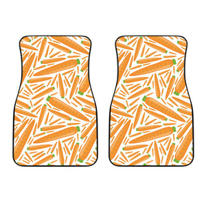 Carrot Pattern Print Design 02 Front Car Mats