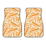 Carrot Pattern Print Design 02 Front Car Mats