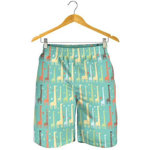 Giraffe Pattern Print Design 01 Men Shorts