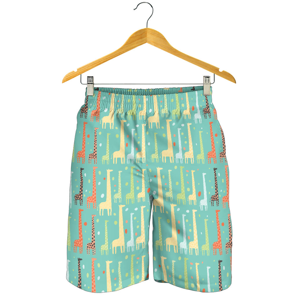 Giraffe Pattern Print Design 01 Men Shorts