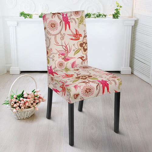 Swallow Pattern Print Design 01 Dining Chair Slipcover