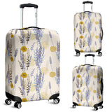 Lavender Modern Pattern Blackground Luggage Covers