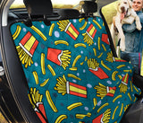 French Fries Red Paper Box Pattern Dog Car Seat Covers