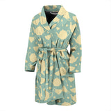 Tea Pots Pattern Print Design 02 Men's Bathrobe