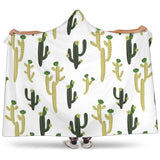 Cute Cactus Pattern Hooded Blanket