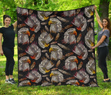 Eagle Pattern Print Design 05 Premium Quilt