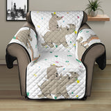 Cute Rhino pattern background Recliner Cover Protector