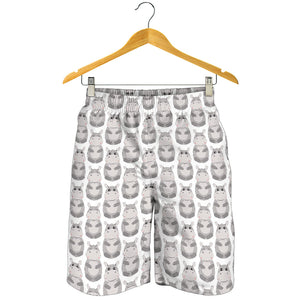 Hippopotamus Pattern Print Design 05 Men Shorts