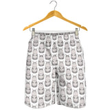 Hippopotamus Pattern Print Design 05 Men Shorts