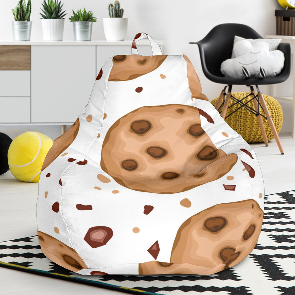 Chocolate Chip Cookie Pattern Bean Bag Cover