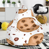 Chocolate Chip Cookie Pattern Bean Bag Cover