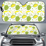 Durian Pattern Background Car Sun Shade