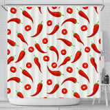 Chili Pattern Shower Curtain Fulfilled In US