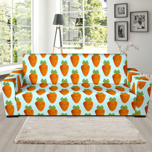 Carrot Pattern Print Design 03 Sofa Slipcover