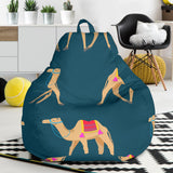 Camel Pattern Blue Blackground Bean Bag Cover