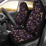 Hummingbird Pattern Print Design 04 Universal Fit Car Seat Covers