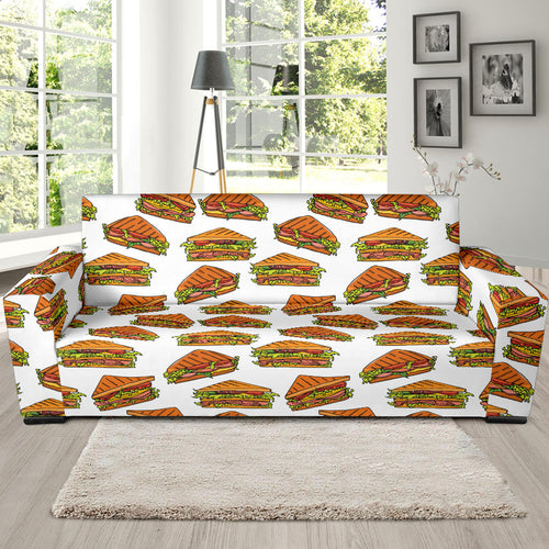 Sandwich Pattern Print Design 02  Sofa Slipcover