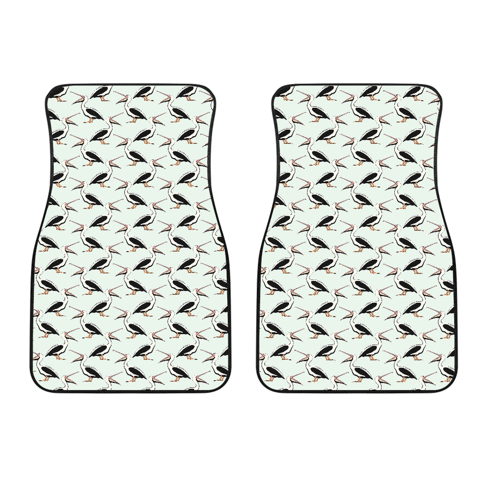 Pelican Pattern Print Design 02 Front Car Mats