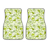 Cute Frog Dragonfly Pattern Front Car Mats