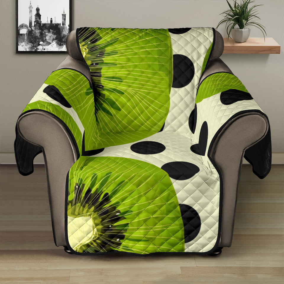 kiwi black dot background Recliner Cover Protector