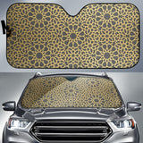 Arabic Star Gold Pattern Car Sun Shade