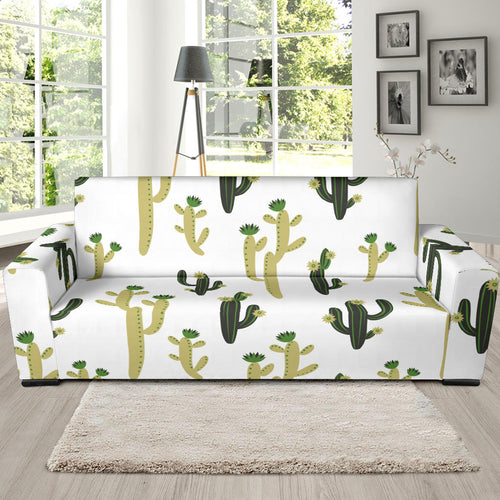 Cute Cactus Pattern Sofa Slipcover