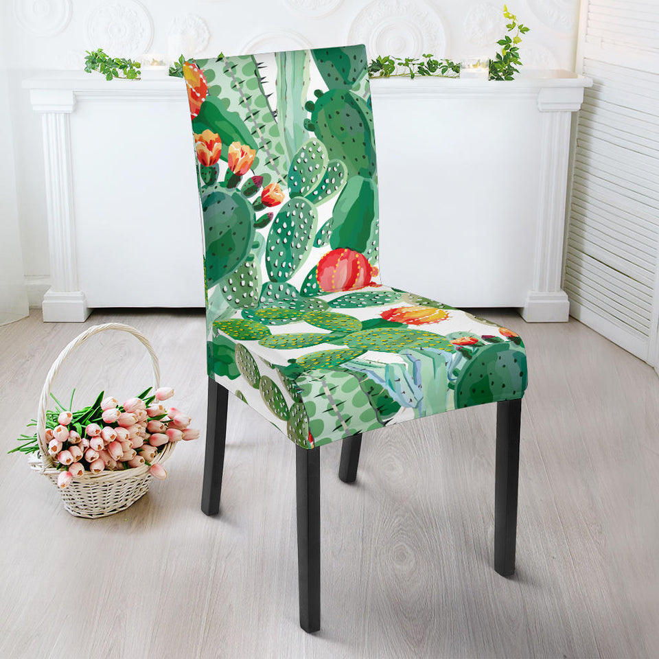 Cactus Design Pattern Copy Dining Chair Slipcover