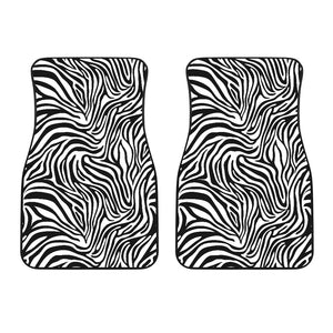 Zebra Skin Pattern Front Car Mats