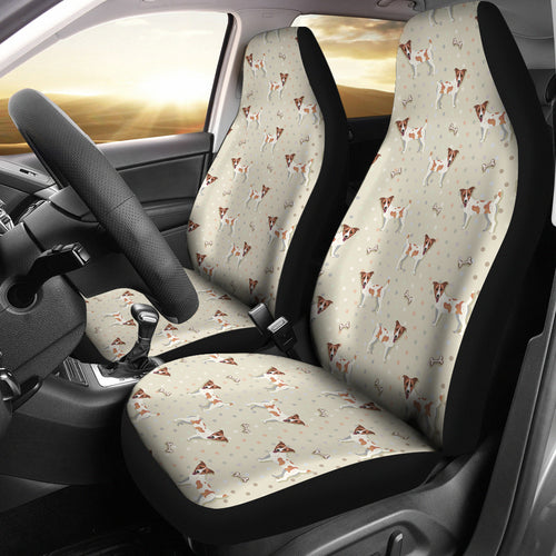 Jack Russel Pattern Print Design 02 Universal Fit Car Seat Covers