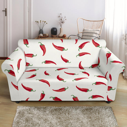 Chili Peppers Pattern Loveseat Couch Slipcover