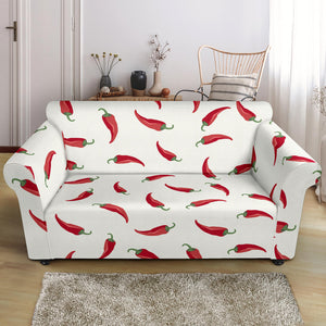 Chili Peppers Pattern Loveseat Couch Slipcover