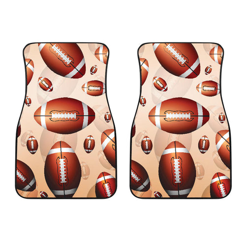 American Football Ball Design Pattern  Front Car Mats