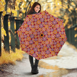 Gear Pattern Print Design 04 Umbrella