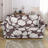 Garlic Bulb Dark Background Loveseat Couch Slipcover