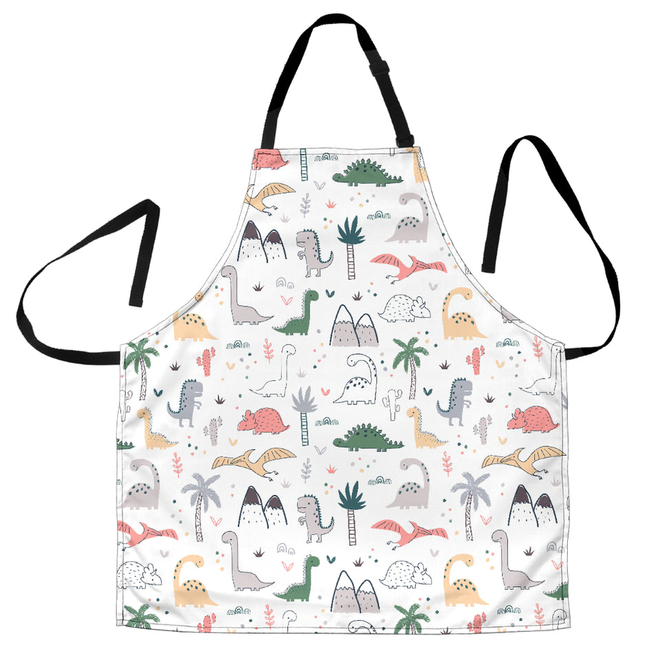 Cute Cartoon Dinosaurs Tree Pattern Adjustable Apron