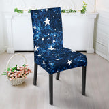 Night Sky Star Pattern Dining Chair Slipcover