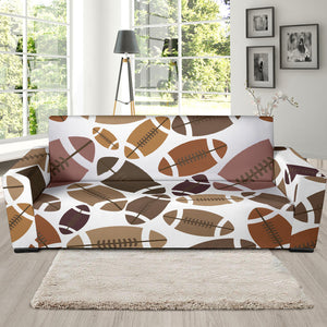 American Football Ball Pattern Sofa Slipcover