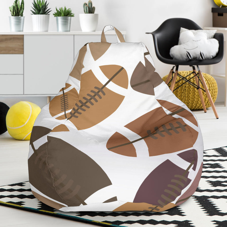 American Football Ball Pattern Bean Bag Cover