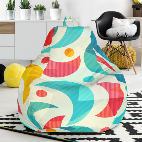 Colorful Moon Pattern Bean Bag Cover