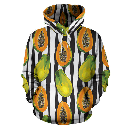 Papaya Design Pattern Men Women Pullover Hoodie
