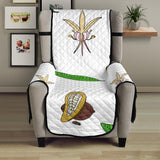Color hand drawn cocoa pattern Chair Cover Protector