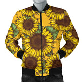 Sunflower Pattern Men'S Bomber Jacket