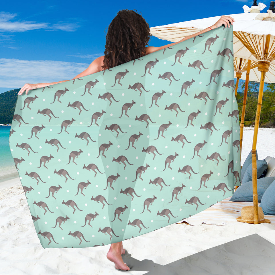 Kangaroo Pattern Background Sarong