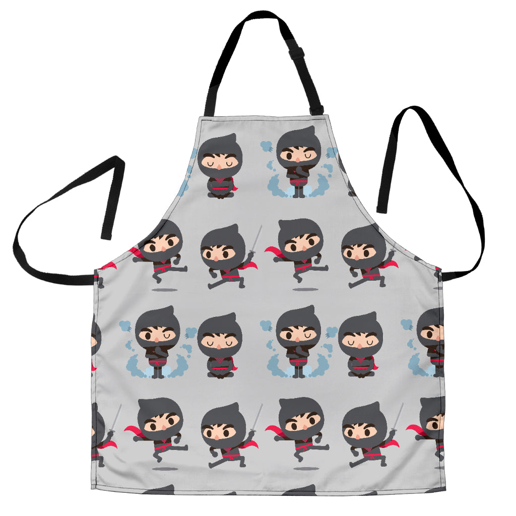 Cute Ninja Pattern Adjustable Apron