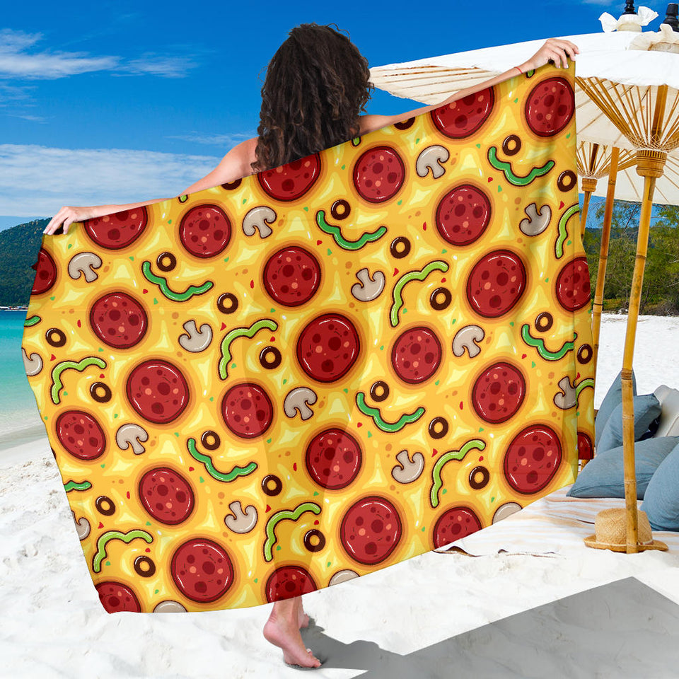 Pizza Texture Pattern Sarong
