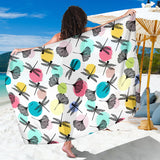 Dragonflies Ginkgo Leaves Pattern Sarong