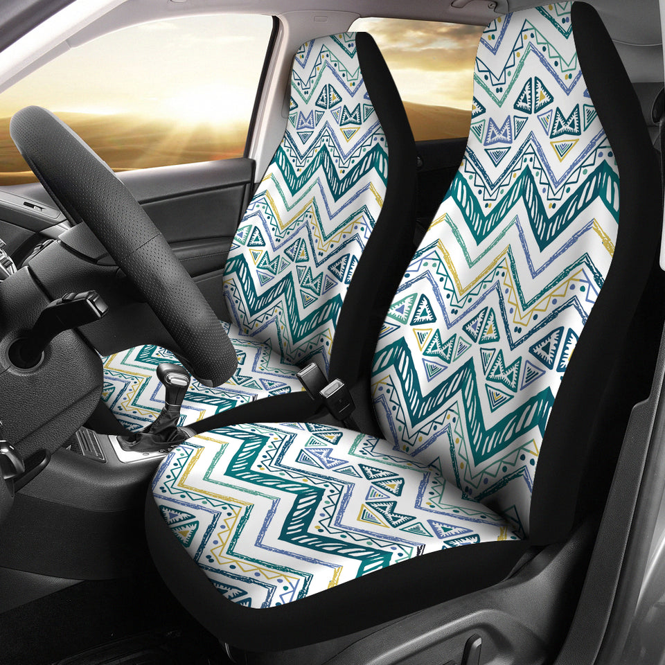 Zigzag  Chevron Paint Design Pattern  Universal Fit Car Seat Covers