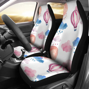 Watercolor Air Balloon Cloud Pattern Universal Fit Car Seat Covers